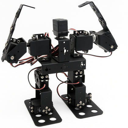 
Metal bracket set for bipedal robot leg structure