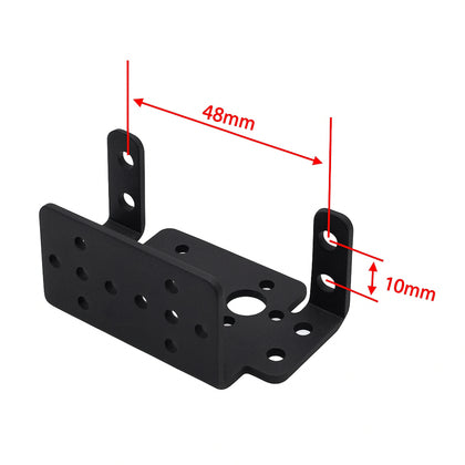 Robot mechanical arm servo bracket with mounting holes