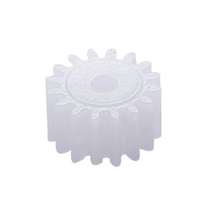 white plastic spur gear for diy robot models