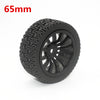 65mm black sponge rubber wheel for bo motor