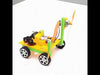 DIY Twin-Screw Aerodynamic Car – Battery-powered STEM learning kit with twin propellers, plastic base, motors, wheels, and wiring for hands-on aerodynamics and mechanics projects.