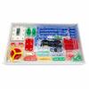 python and c plus plus programmable snap circuit kit with motor and led