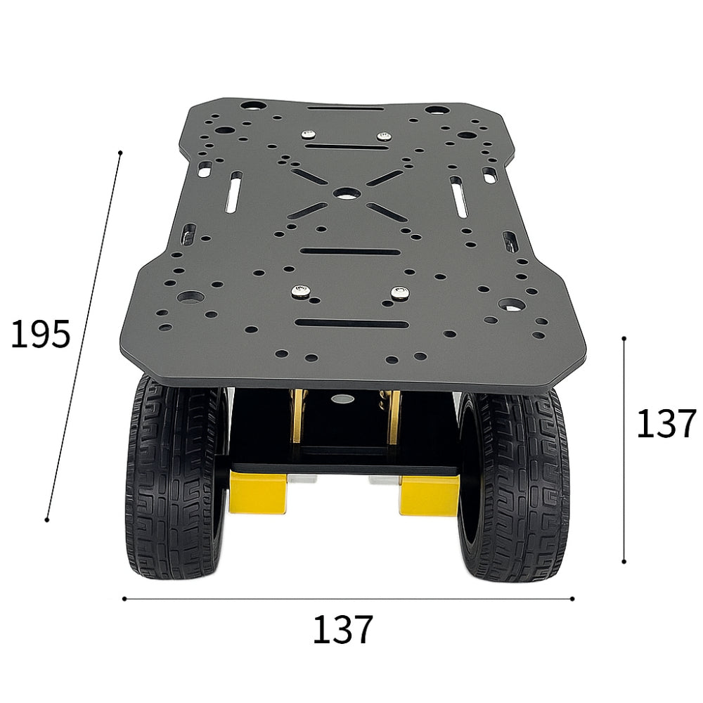 Mini Project Car Frame Kit Robotics Chassis 4WD Mini Car Frame Kit with Motors & Wheels