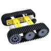 Front view of metal tank chassis robot project kit