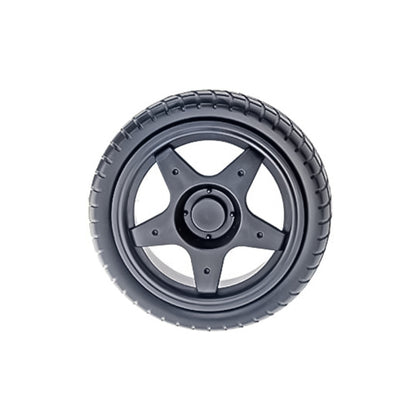 durable nylon hub robot wheel with rubber tire