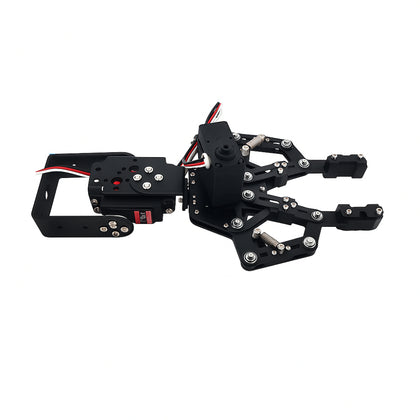 front view of 2DOF robotic arm gripper with servo motor