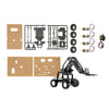 Robotronics kit chassis with motors and servos installed