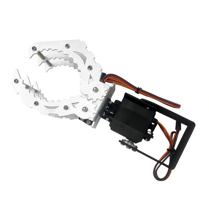 DIY 2DOF robotic arm gripper with mounting base