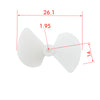 High speed white nylon boat paddle propeller for 2mm motor shaft