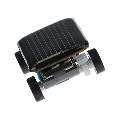 Solar powered robot toy mini car kit for kids