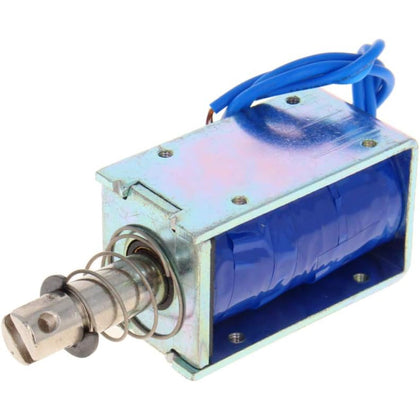 Side profile of DC 5V industrial solenoid long stroke unit