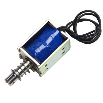 Front view of 12V solenoid lock long stroke actuator