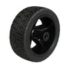 durable black robot wheel with nylon hub