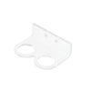 Side profile view of transparent ultrasonic sensor holder acrylic mount