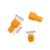 Yellow TT motor shaft extension coupler for DIY robotics