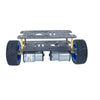 Two-wheel self-balancing aluminum robot chassis front view