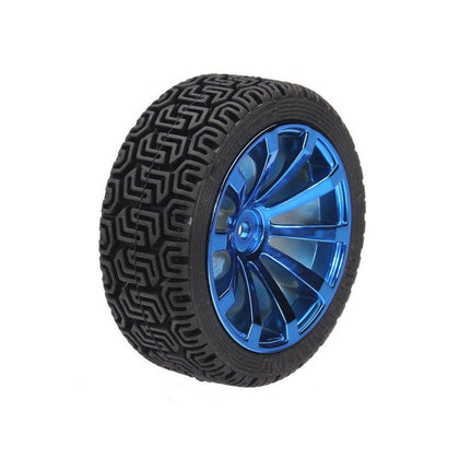 65mm wheels for arduino robot tyre blue