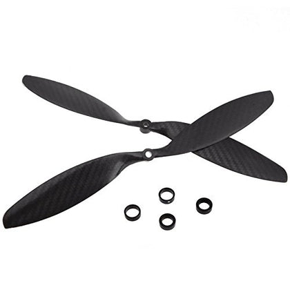 (1 Pair) 1238 3.8 Carbon Fiber Propeller Prop CW CCW for MultiCoptor Quad DJI 500 680