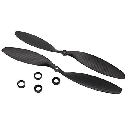 HD Propellers 1238 12X3.8 Glass Fiber Nylon Gray 1CW and 1CCW pair