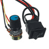 Adjustable DC Motor Speed PWM Controller 10V 12V 24V 30V Reversing Switch 120W