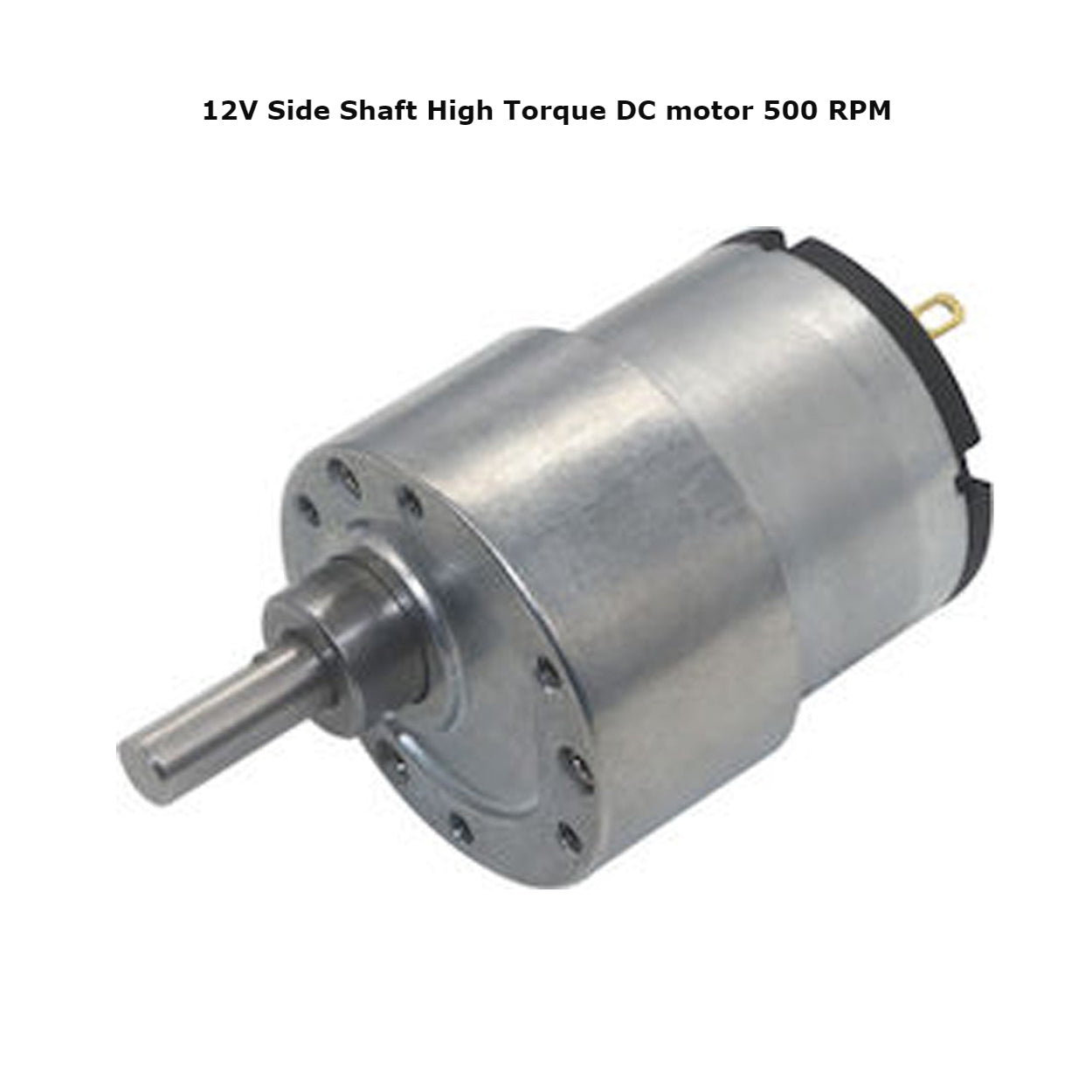 12V Side Shaft High Torque DC motor 10RPM - 500RPM