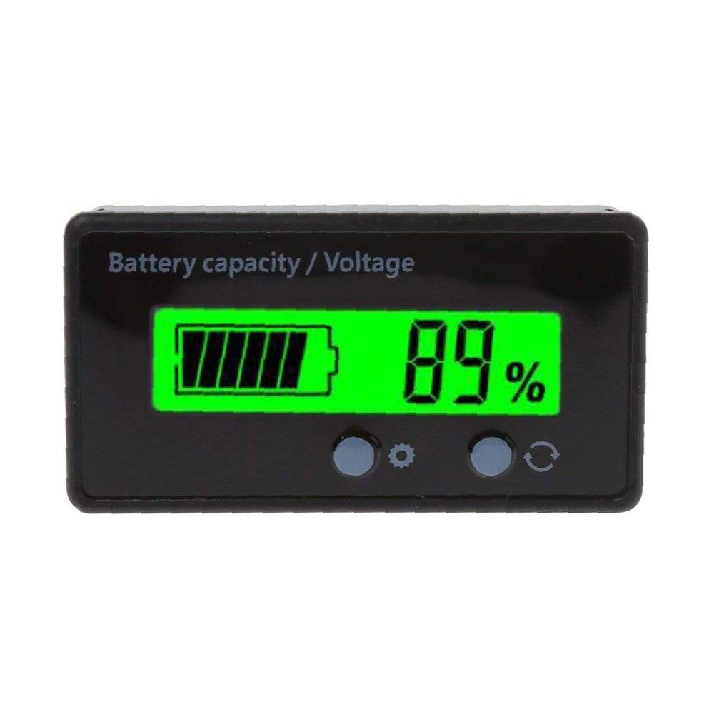 12V/24V/36V/48V 8-70V LCD Acid Lead Lithium Battery Capacity Indicator Digital Voltmeter