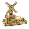 DIY Wooden Music Box & Color Lamp Windmill Castle – Magical Craft Kit