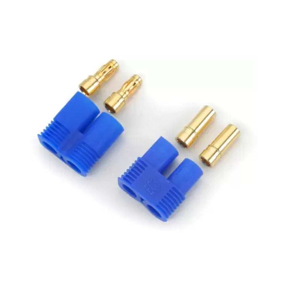 (2 Pairs) Male & Female RC EC3 Lipo Battery Connector Gold Bullet Plug - EC3x5