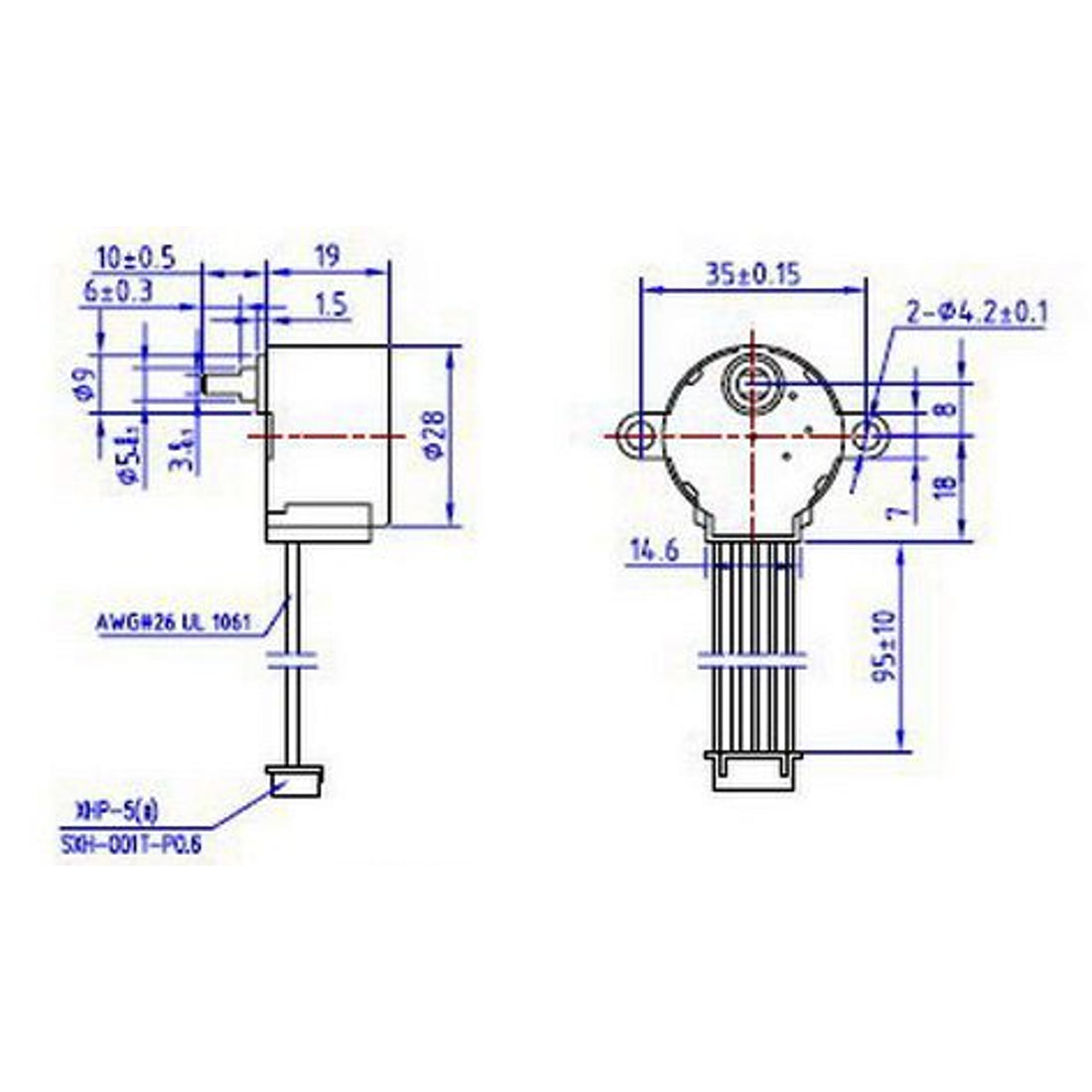 28byj 28BYJ-48 Stepper Motor - 5V Unipolar