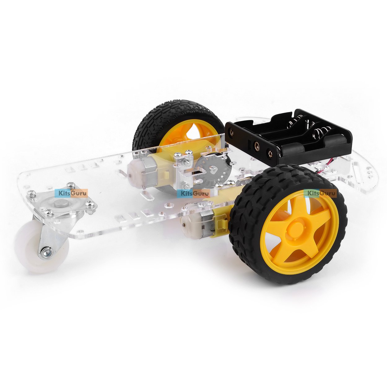 2 WD Transparent Robot Smart Car Chassis