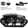 2WD Export Quality tank chassis smart car crawler robot Chassis - Black