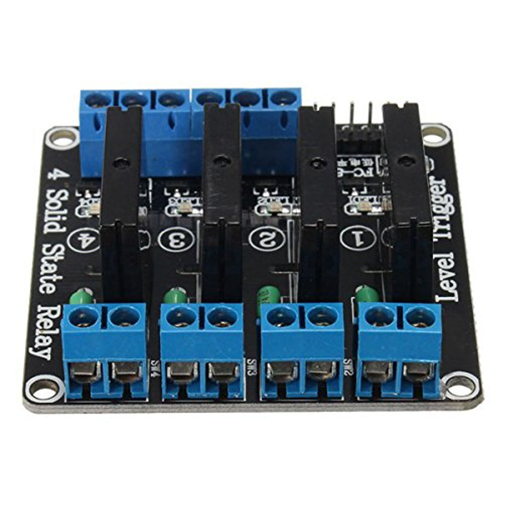 4 Channel 5V Relay Module Solid State High Level SSR DC Control 250V 2A with Resistive