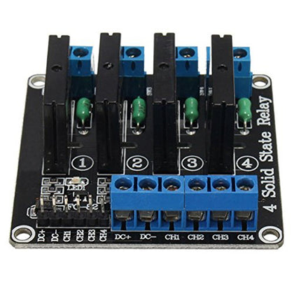 4 Channel 5V Relay Module Solid State High Level SSR DC Control 250V 2A with Resistive