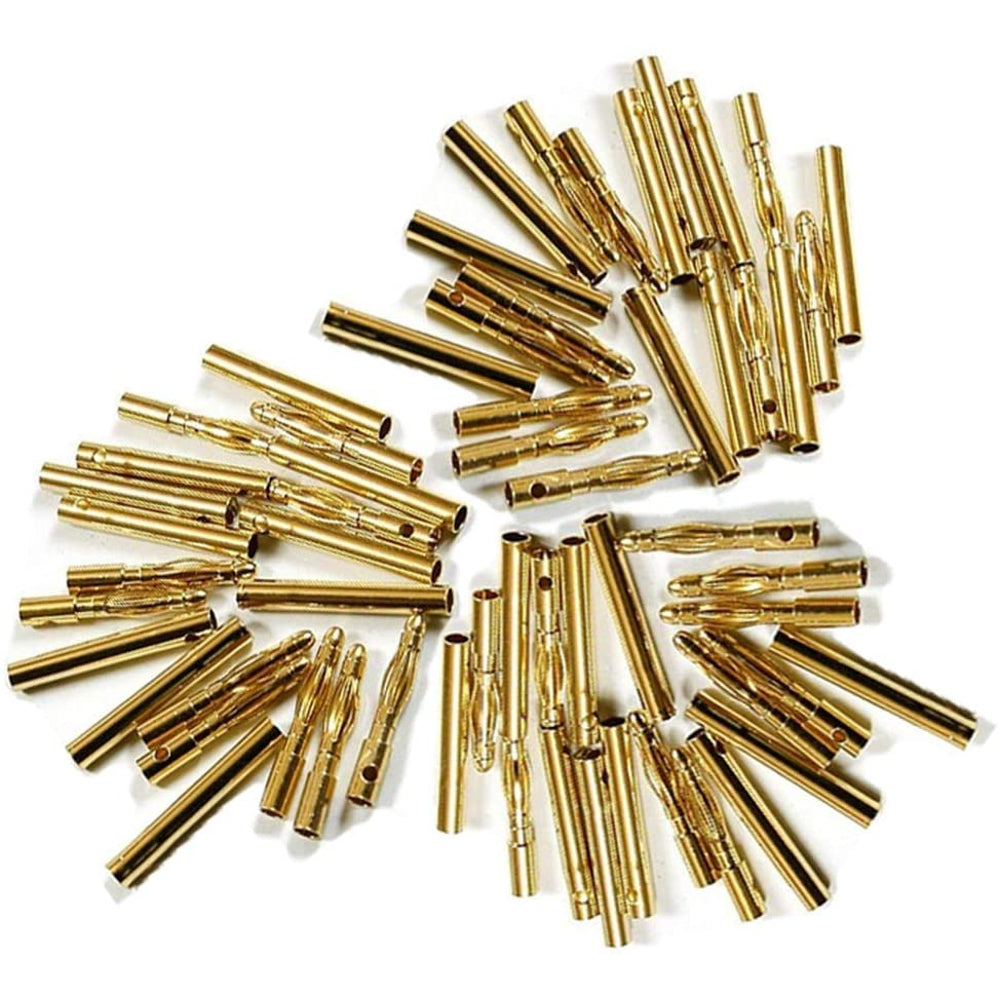 2mm Gold Connectors-4 Pairs (8pcs.)