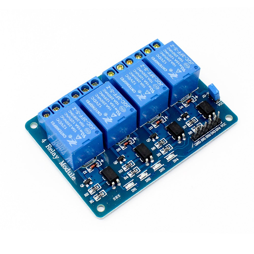 Four Channel 5V Relay Module With Optocoupler | Buy Now