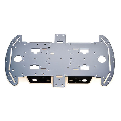 4WD 1.5mm Non Conductive insulated  Aluminum Alloy BO Motor Robot Chassis Bottom and Top Plate with Motor Bracket
