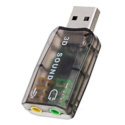 CM108 Chipset USB 2.0 to 3D Audio Sound Card Adapter Virtual 5.1 CH Sound Track