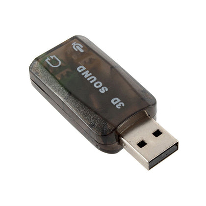 CM108 Chipset USB 2.0 to 3D Audio Sound Card Adapter Virtual 5.1 CH Sound Track