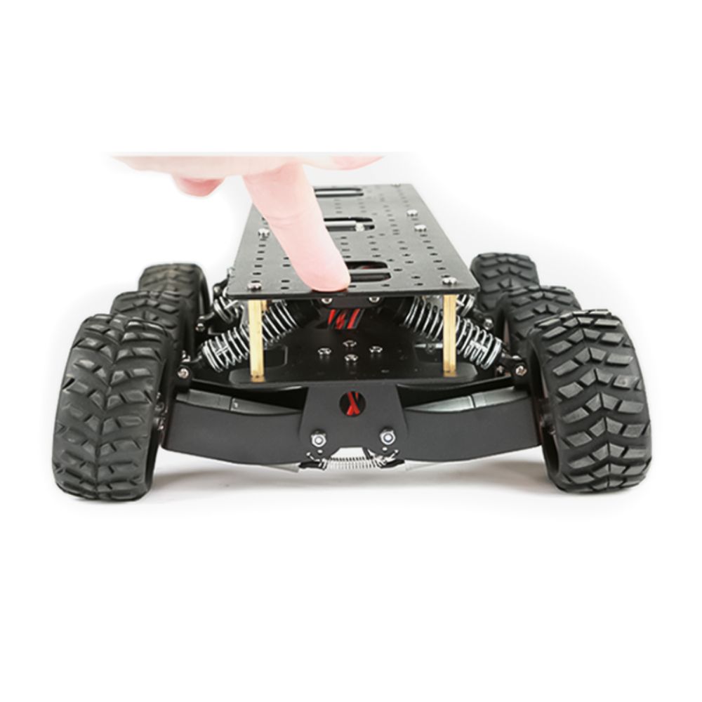 6WD shock-absorbing chassis for off-road climbing ROS platform DIY