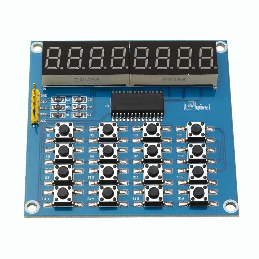 8 Bits LED Digital tube Module Keyboard Scan and Display Module TM1638 ...