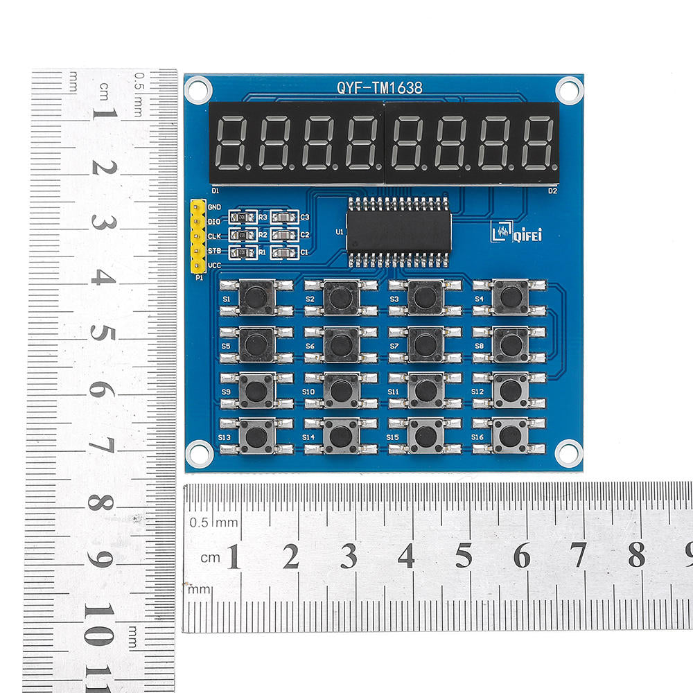 8 Bits LED Digital tube Module Keyboard Scan and Display Module TM1638 ...
