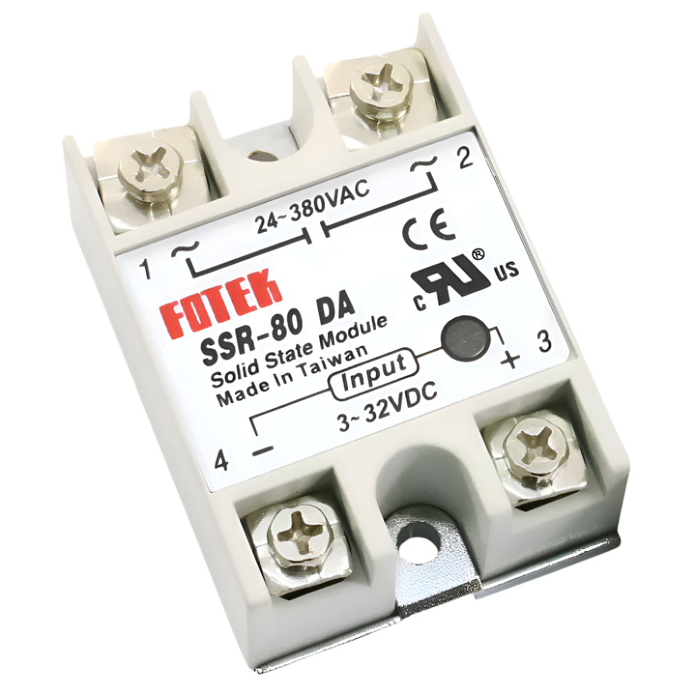 Rel&egrave; A Stato Solido SSR-80AA - 80A, 80-250VAC, Per Termoregolatori E Controlli