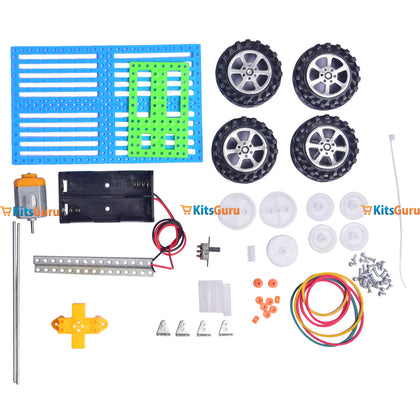 DIY STEM Three gears speed variable car intellectual brain development toys for kids