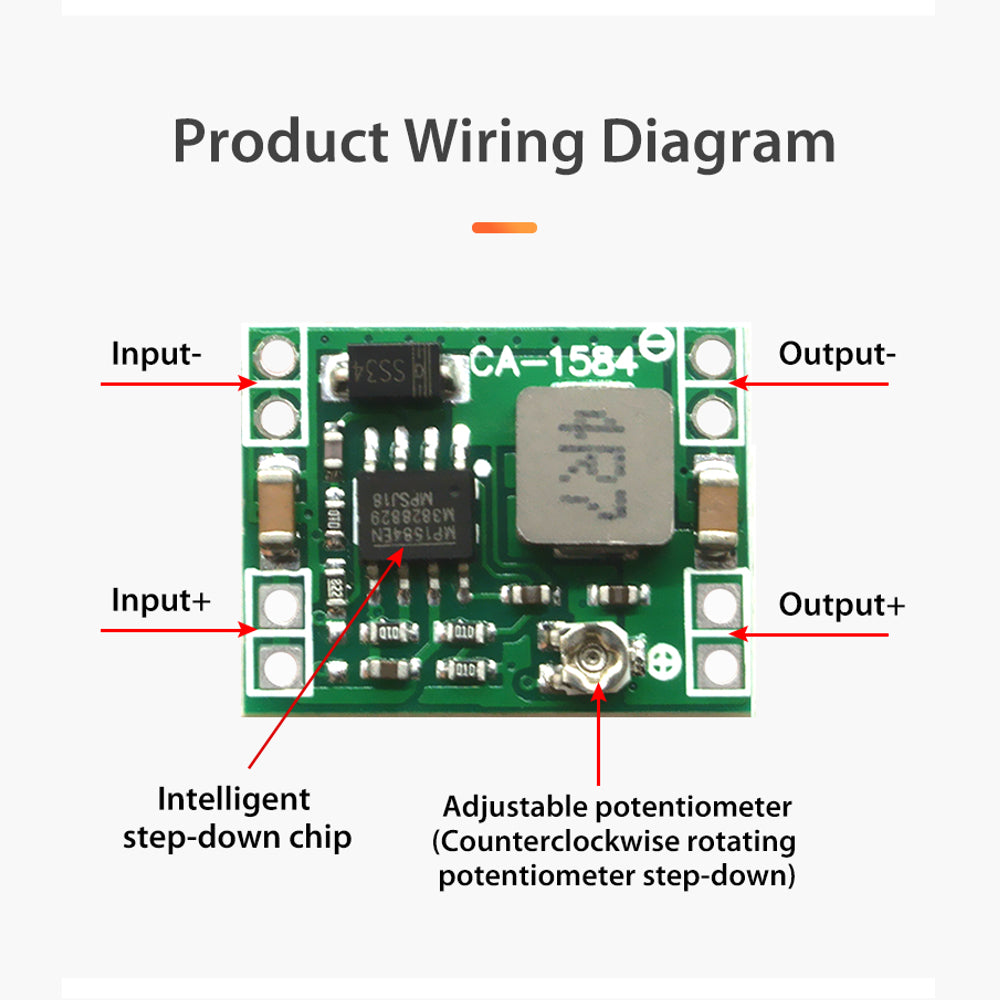 Adjustable Output Module 3A Adjustable Step-Down Module 4.5V-28V to 8V-20V