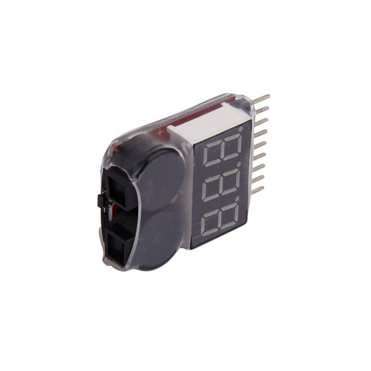 1-8S Lipo / Li-ion Battery Voltage Tester 2IN1 Low Voltage Buzzer Alarm