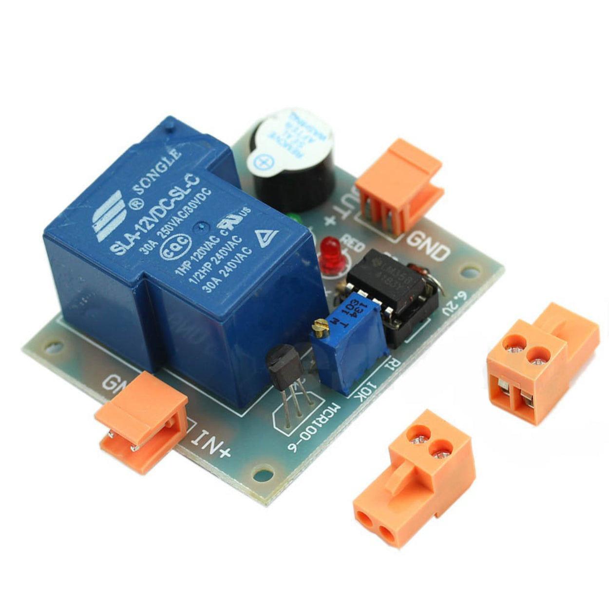 12V Battery Against Excessive Discharge Controller With Sound Alarm / Anti-Over-Discharge Protection Board