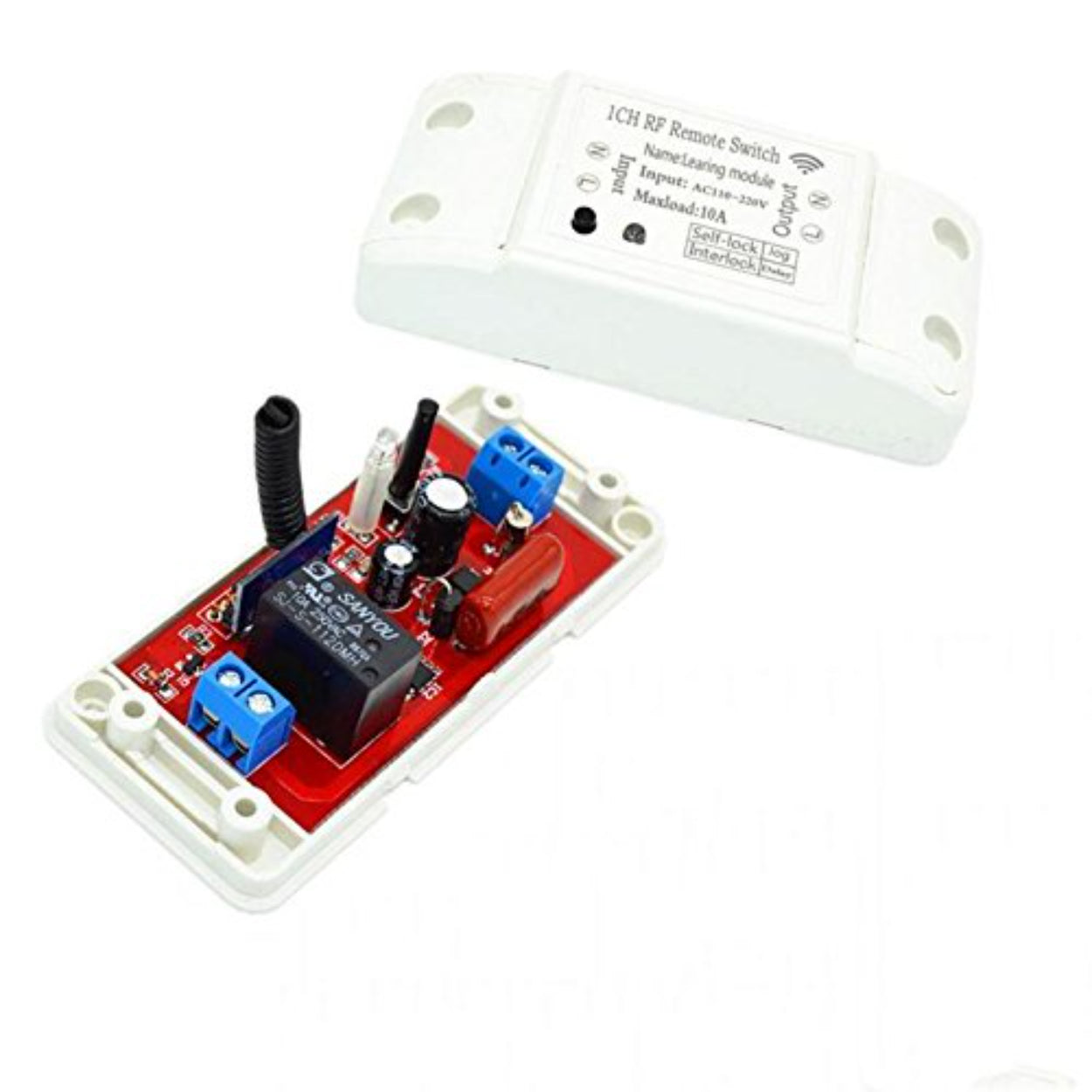 315M 433M Remote Control Switch + 2 Key White Remote Control/ 12V Wireless Switch / Smart Wireless Controller