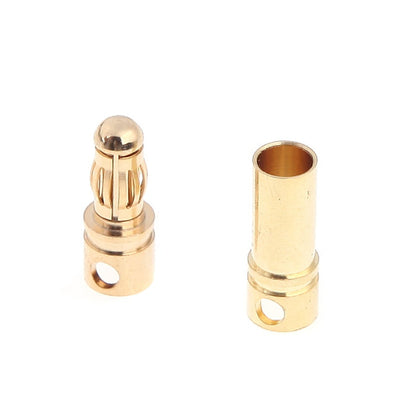 Gold Connectors Male/Female banana plug Pair  3.5mm, 4mm & 5mm