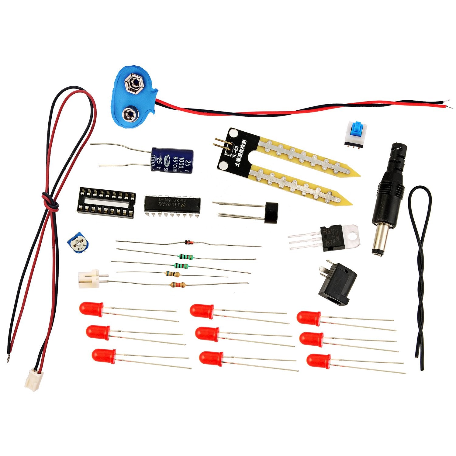 homemade moisture meter for soil DIY Simple Soil Moisture Detector Circuit || KitsGuru DO IT YOURSELF