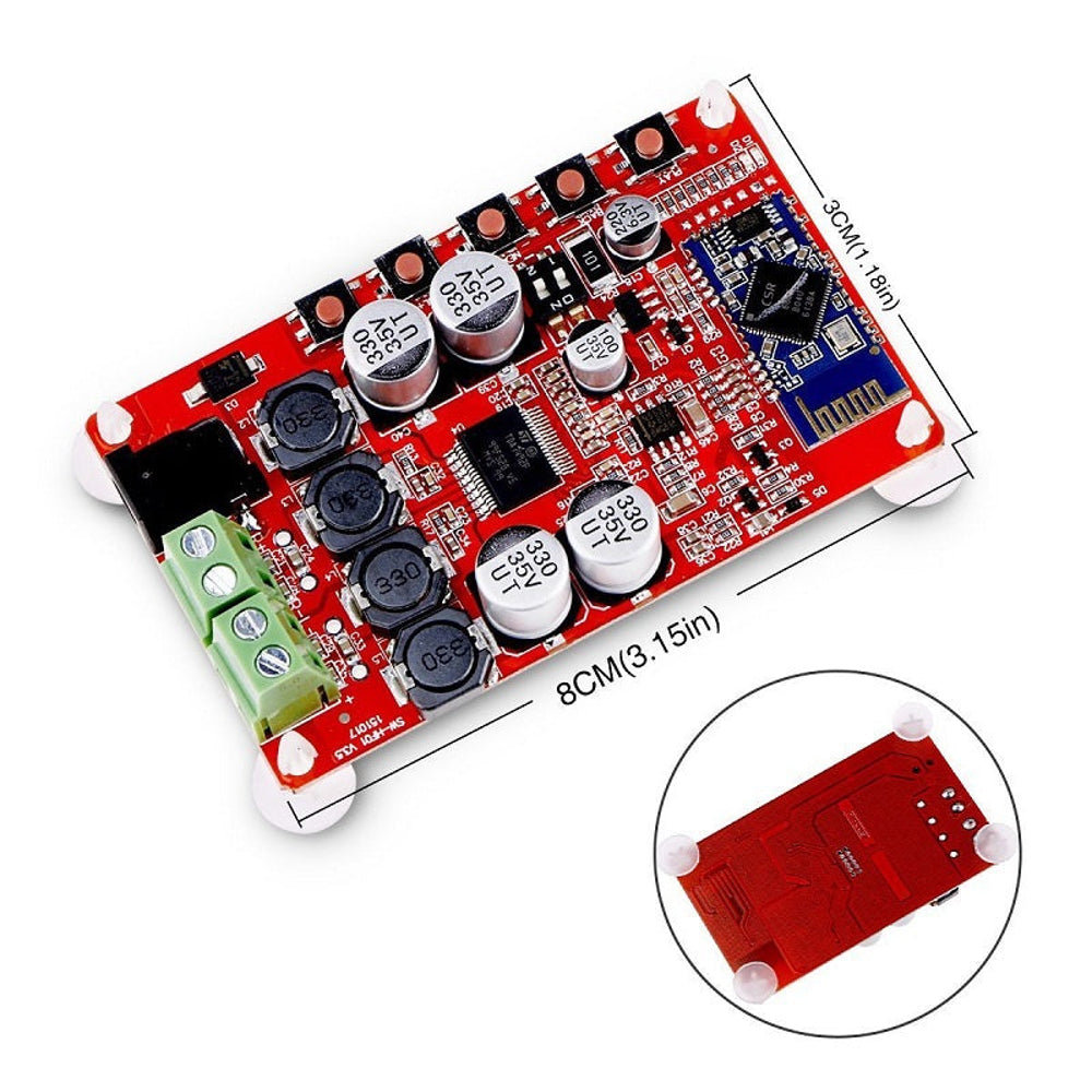 TDA7492P 50W + 50W CSR8635 Bluetooth 4.0 Audio Receiver Digital Amplifier Board